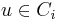 u \in C_i