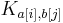 K_{a[i], b[j]}