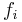  f_{i} 